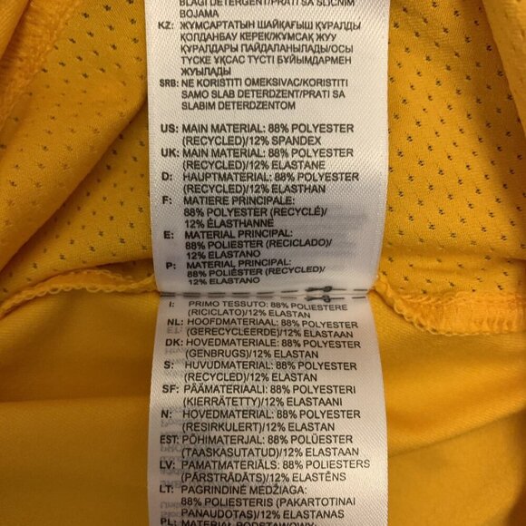 adidas Women's Tech Polo Shirt Size M Multi-Sport Yellow Collared FQ1794 NWT $65 - Picture 12 of 12